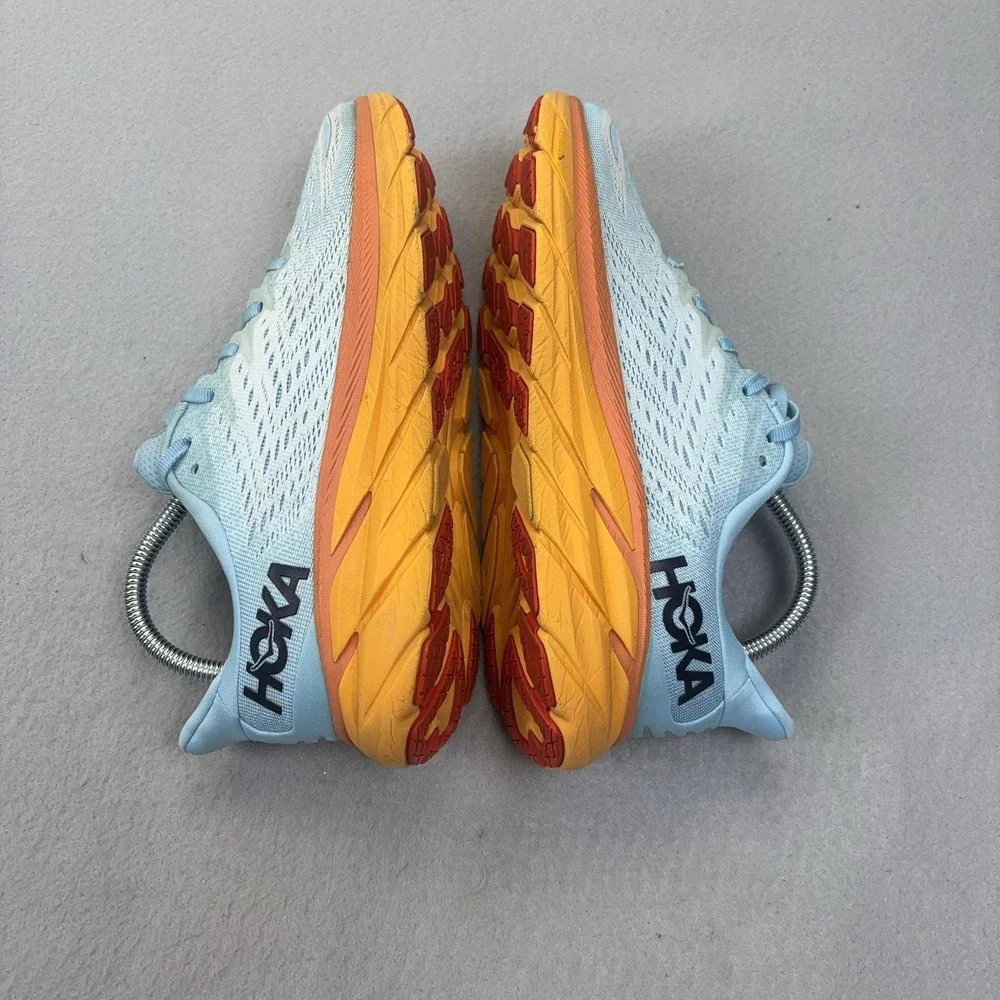 Hoka One One Clifton 8 Shoes Womens Size 8 Blue Running Sneakers‎ 1119394 SSIF